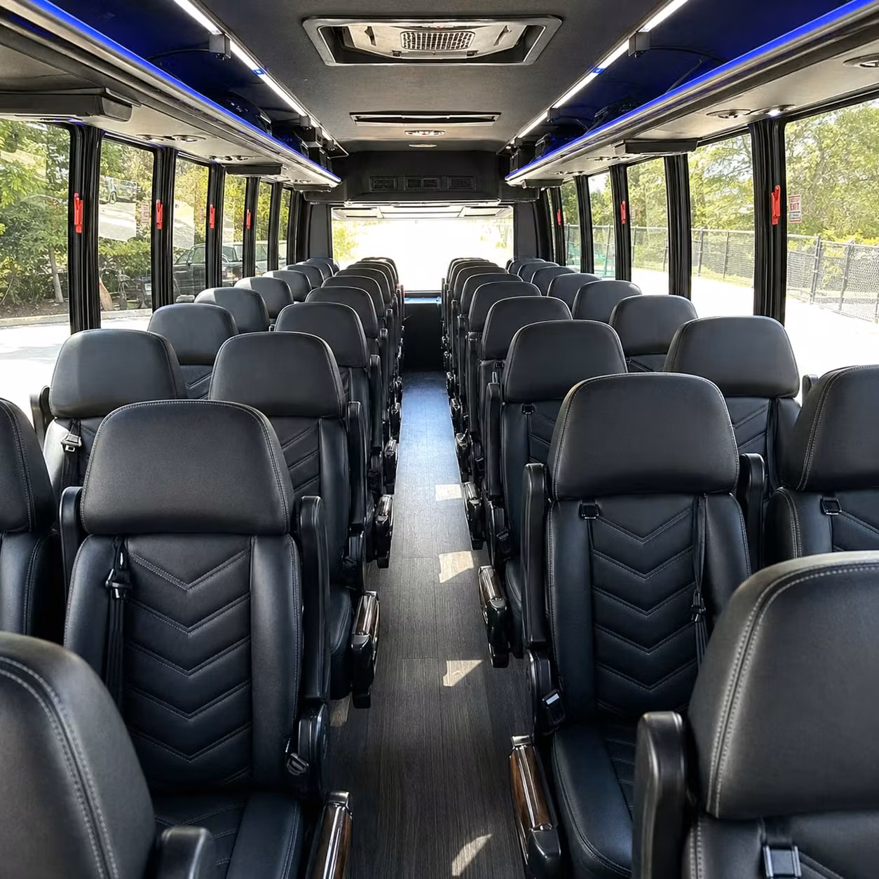 28 passenger minibus inside