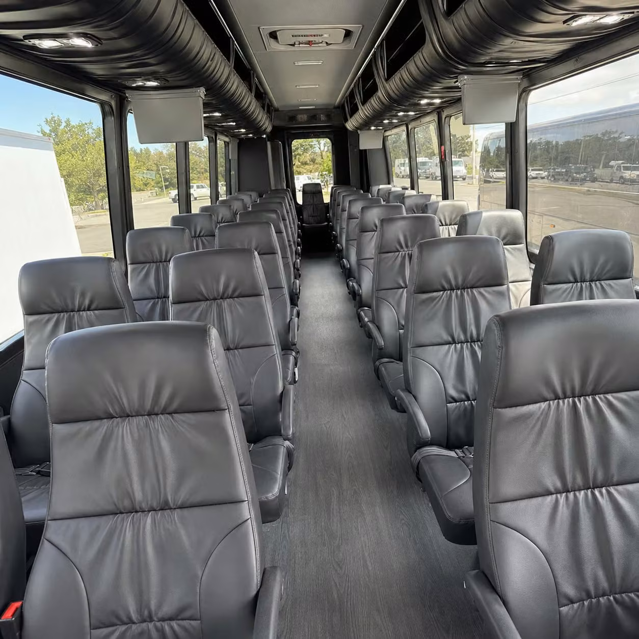 28 passenger minibus interior