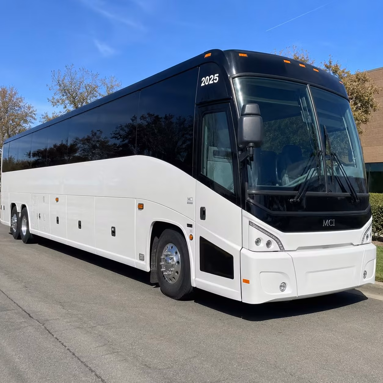 browse a large selection of corporate charter buses for irving sports team and hospitality transportation
